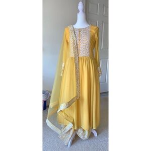 Yellow Indian Palazzo Suit